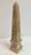 Vintage French Art Deco Fossil Marble Obelisk.