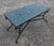 Moroccan 44" Rectangular Handmade Moroccan Petrol Blue Mosaic Coffee Table For Sale - Image 3 of 8