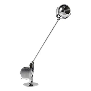 Large Chrome Articulated Lamp, Italy, 1970s For Sale