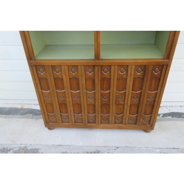 Drexel Esperanto Collection Shelving Display Cabinet Bookshelf 6202 For Sale - Image 16 of 18