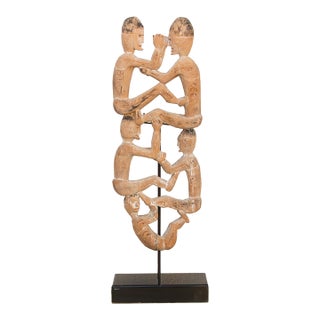 Carved Wood Ancestral Tree of Life Sculpture For Sale