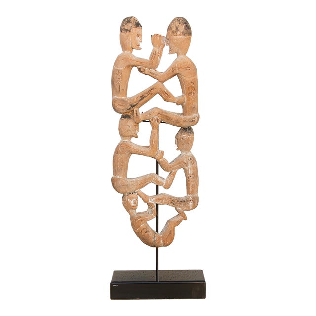 Carved Wood Ancestral Tree of Life Sculpture For Sale