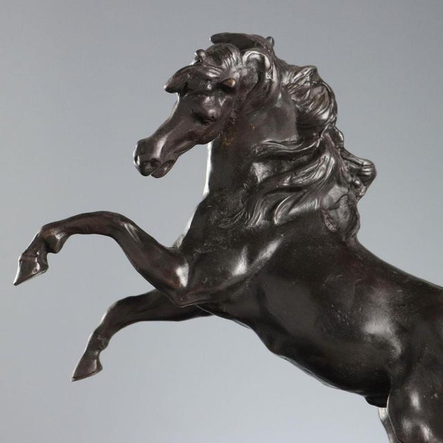 Bronze Prancing Horse Figurine For Sale - Image 3 of 9