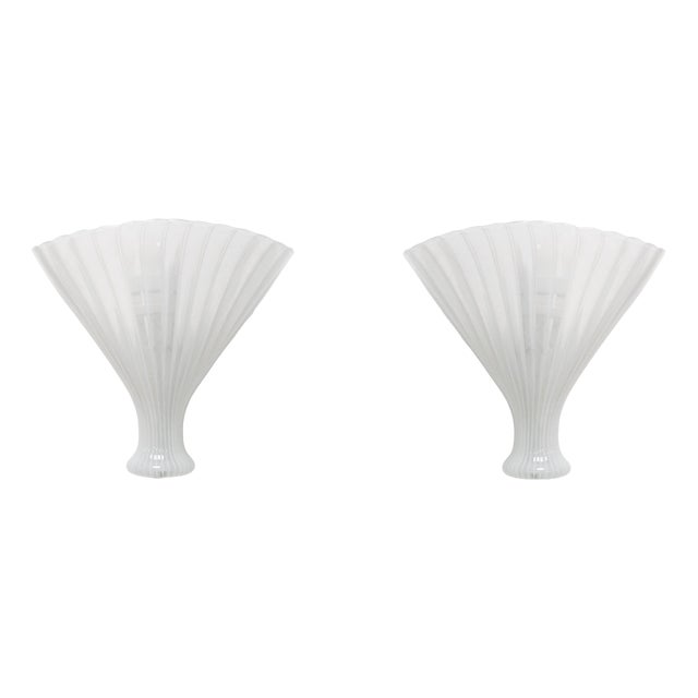 Fan-Shaped Sconces by Venini, 1950 For Sale