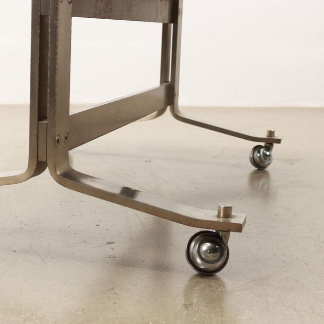 Black TV Stand in Painted Wood attributed to Formanova, Italy, 1970s-1980s For Sale - Image 8 of 12