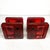 Red Glass Handle for Push and Pull Double Doors, 1960s, Set of 2 For Sale - Image 3 of 9
