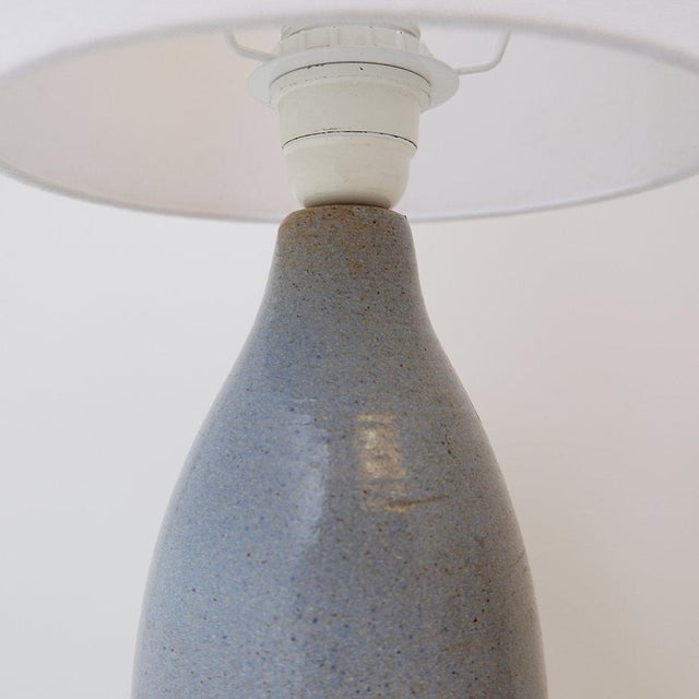 Vintage Two-Tone Finish Ceramic Table Lamps, 1980s, Set of 2 For Sale - Image 10 of 12