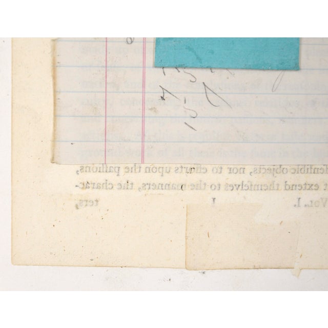 Paper "No. 2710" Miniature Collage Currency by Michael Pauker For Sale - Image 7 of 8