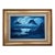 Mid 20th Century J. Perez Q. Latin American Nocturne Landscape, Monochromatic Blue, Tropical River Scene. For Sale