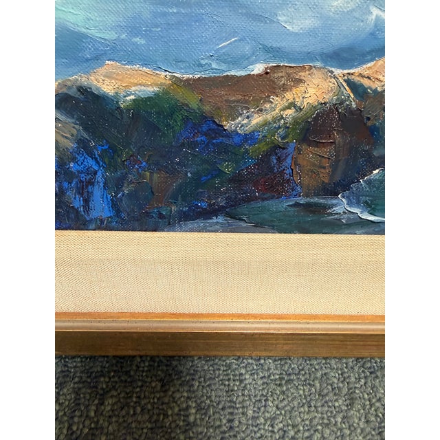 Marian Carter Seascape Original Painting, Signed For Sale - Image 9 of 12