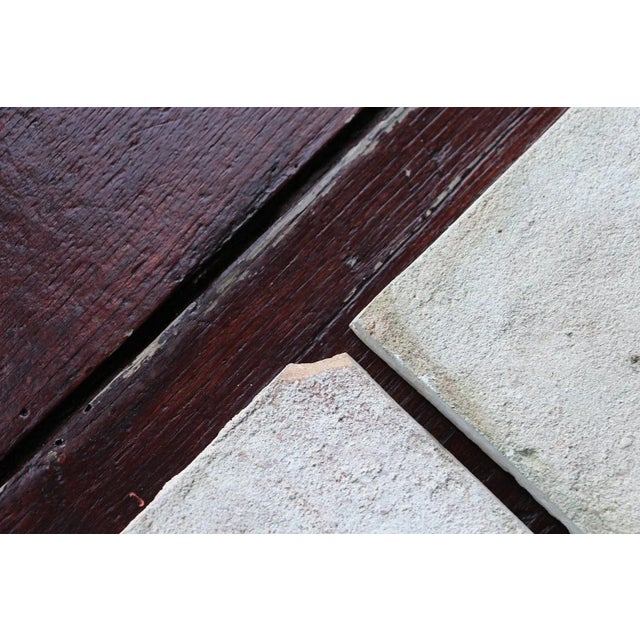 Late 19th Century Antique Portuguese Tin-Glazed Pottery Tiles - Set of 2 For Sale - Image 5 of 6