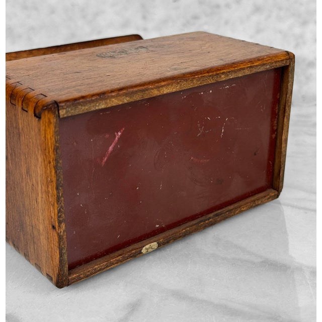 Antique Globe Wernicke Wooden Card Catalog File Storage Box Chairish