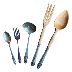 1950s Silver-Plate Serving Utensils Oneida Prestige Distinction 1951 Set of 5