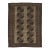 Antique Turkaman Wool Rug With Geometric Gull Medallions in Muted Taupe & Espresso For Sale