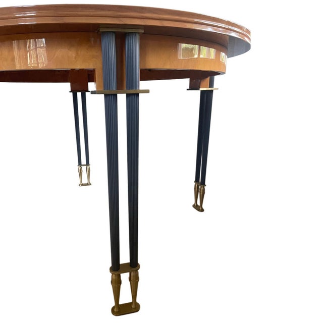 This exceptional one-off round salon table was designed and handcrafted in 2001 by Parisian designer Jean-Rémy Couradette...