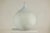 White Large Artisan Unglazed Ceramic Vase with Pale Blue White Ribbed Finish For Sale - Image 8 of 13