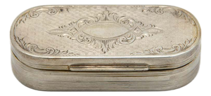 Snuff Box in Guilloche Silver