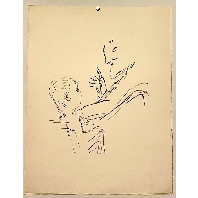 Post Impressionist Pierre Bonnard Ltd Ed Lithograph Printed at Mourlot Paris 1958 Father and Son, 1958 For Sale - Image 3 of 5