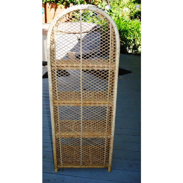 Vintage Small Wicker 4 Tier Bookcase Chairish
