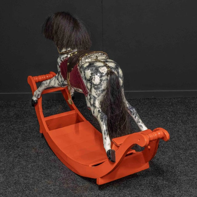 Victorian Rocking Horse, in Restored conditions. Designed before 1890