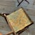 Wood Antique Tapestry Folding Campaign Chairs - a Pair For Sale - Image 7 of 12