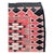 A vintage American flatweave throw rug handmade by the Navajo tribe during the mid-20th century. Measures: 2' 7" x 4' 5".