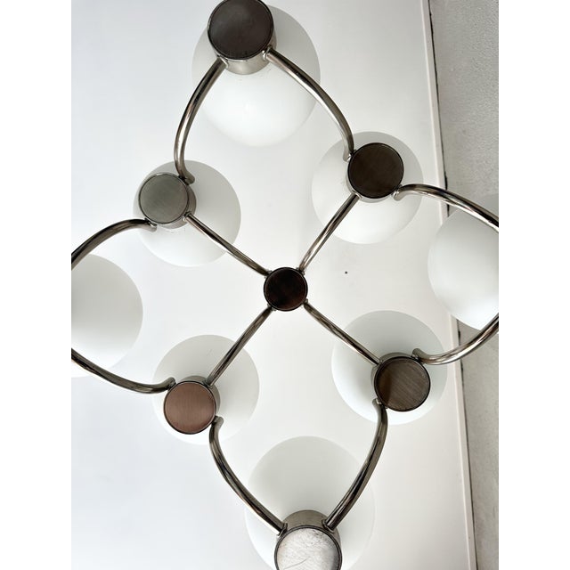 Vintage Sputnik Chandelier, 1970s For Sale - Image 9 of 15