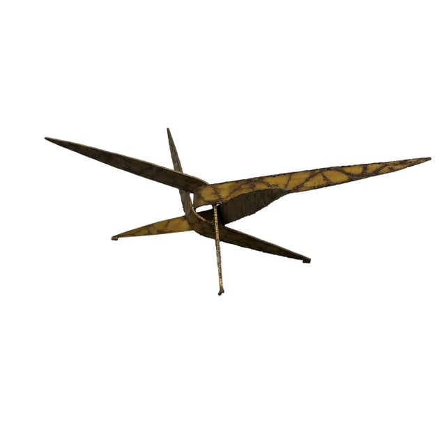 Mid-Century Modern Vintage Brutalist Torch Cut Coffee Table Base Attributed to Silas Seandel For Sale - Image 3 of 8