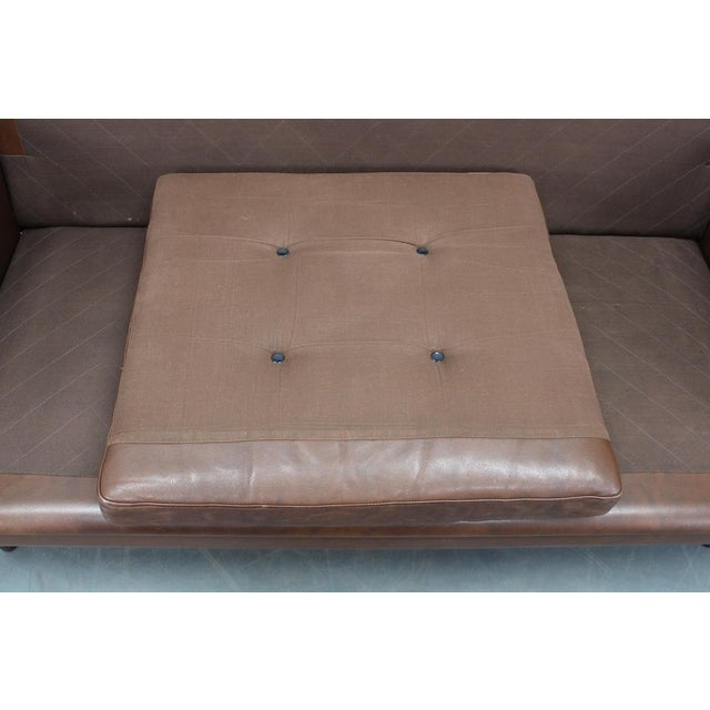 Mid-Century Danish Two-Seat Leather Sofa by Svend Skipper, 1960s For Sale - Image 15 of 18