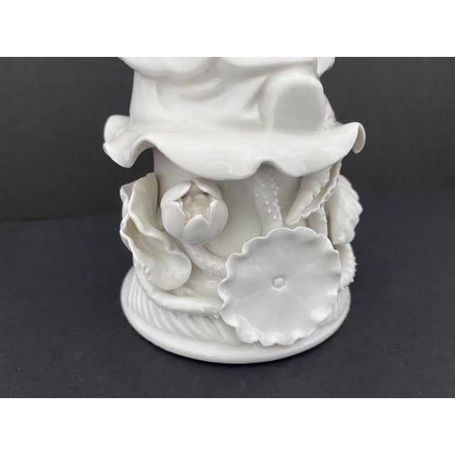 Early 20th C. Blanc DeChine Chinese Figurine-Immortal Taoist Male Statue Dehua Kilns in Fjjian China For Sale - Image 9 of 18