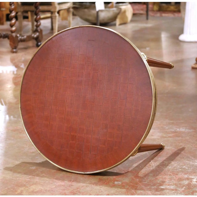 Early 20th Century French Louis XVI Mahogany Guéridon Table With Bronze Mounts For Sale - Image 9 of 10