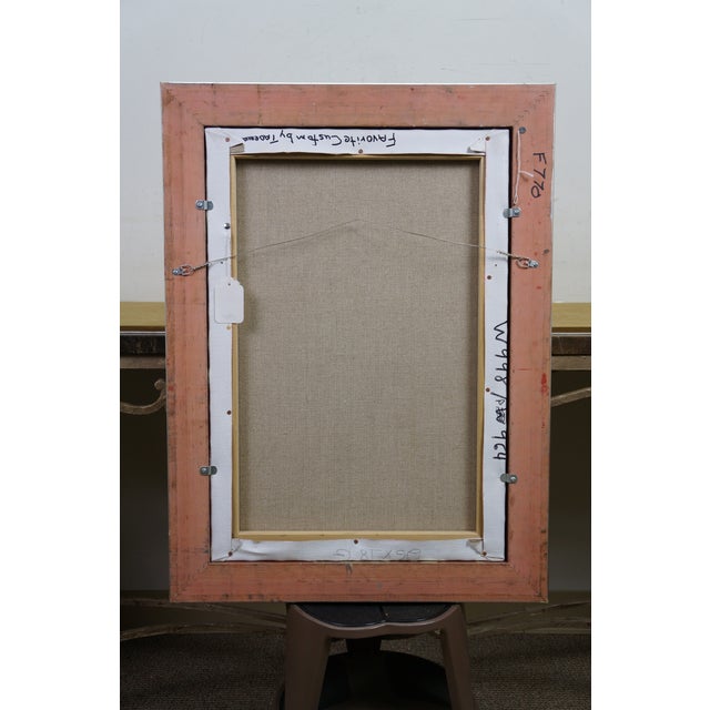 White Late 20th Century Ladies Bath House Pompeii Roman Oil Painting After Sir Lawrence Alma-Tadema 31" For Sale - Image 8 of 11