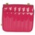 Yves Saint Laurent Pink Patent Matelasse Monogram Small Vicky Chain Bag For Sale - Image 4 of 9