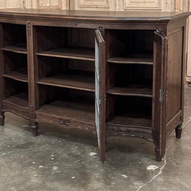 19th Century Louis XVI Liégeois Style Oak Display Buffet For Sale - Image 13 of 18