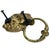 Vintage English Brass Lion Door Knocker For Sale - Image 9 of 11