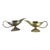 Vintage Brass Candle Holders or Chamber Sticks Etched Aladdin’s Lamp Shape - Set of 4 For Sale