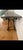 Large Rectangular Stone-Effect Top Console Table With Cross Legs