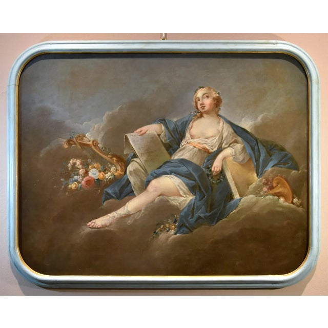 Pierre Charles Trémolières (Cholet, 1703 - Paris, 1739) Allegory of Poetry (the Muse Calliope) Oil on canvas, 112 x 86 cm...