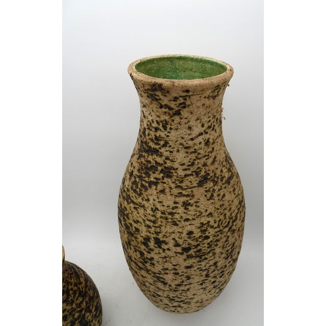 Dutch Ceramic Birch Bark Series Vase from Pieter Groeneveldt, 1960s, Set of 3 For Sale - Image 6 of 12