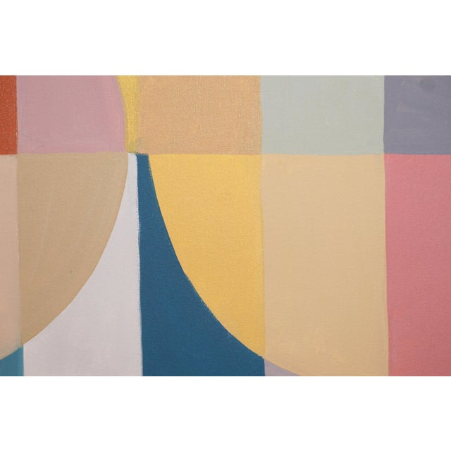 2026, Color Field Grid Painting, Bauhaus Style, Summer Prism, Primary Tones Acrylic Paint on Canvas by Natalia Roman For Sale - Image 4 of 8