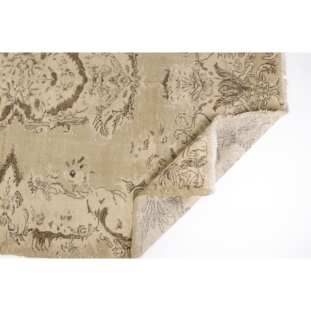 1950s Vintage Turkish Oushak Anatolian Carpet For Sale - Image 5 of 9