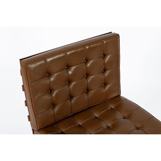 Brown Pair Vintage Brown Tugendhat Lounge Chairs by Mies Van Der Rohe for Knoll 1960s For Sale - Image 8 of 17