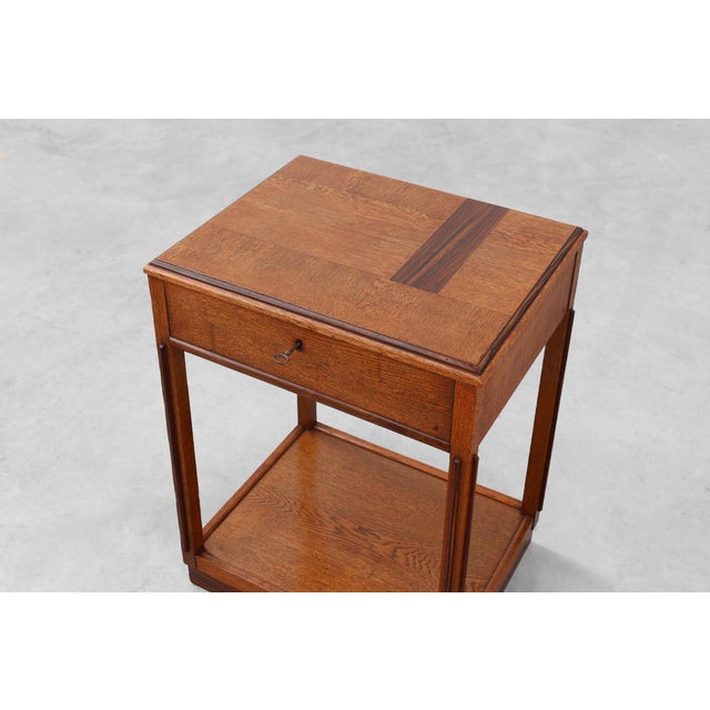 Amsterdamse School Style Side Table, 1890s For Sale - Image 12 of 16