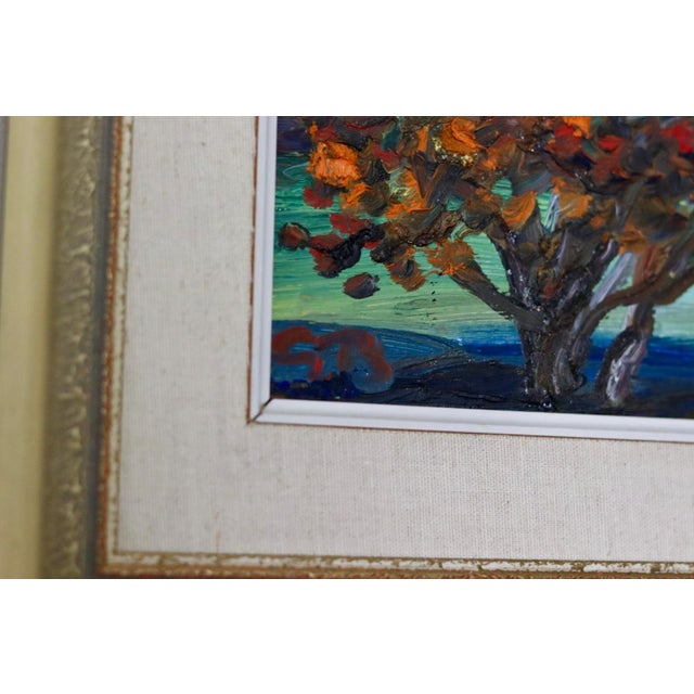 Göran Brunius, Autumn Tree, Oil on Board, Mid-20th Century For Sale - Image 4 of 10