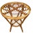 Wood Vintage French Rattan Side Table, 1950s For Sale - Image 7 of 18