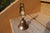 American VTG Patina Heavy Solid Brass School Bell W Embossed Figural Owl Shape Handle For Sale - Image 3 of 10