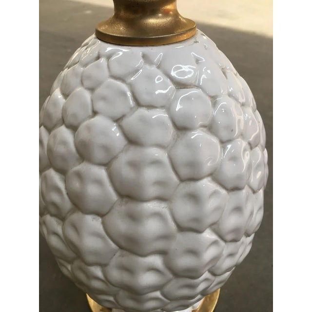 Ceramic Italian Ceramic Pineapple Table Lamp, 1970s For Sale - Image 7 of 12