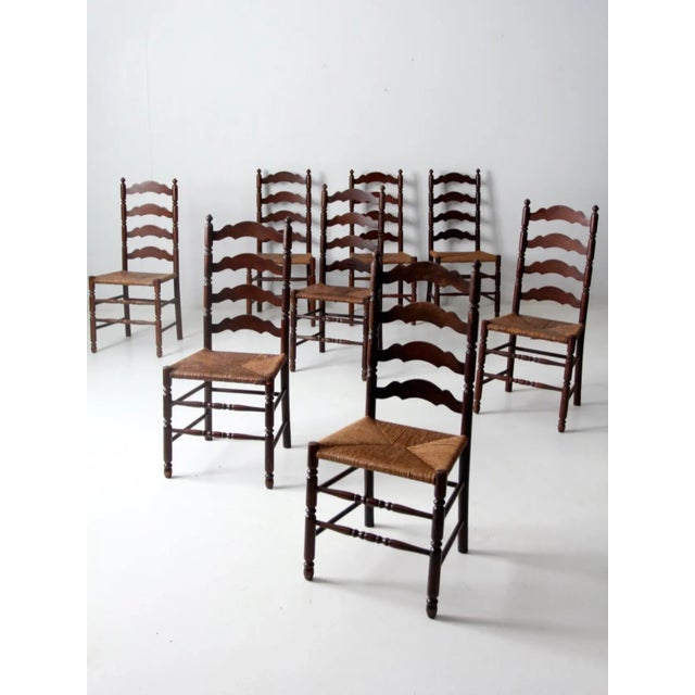 Antique Tell City Chair Company Dining Chairs - Set of 8 For Sale - Image 4 of 13