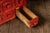 Red C. 1950 Shop-Made Hercules Explosives Small Parts Cabinet For Sale - Image 8 of 8