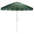 Panza 9 Ft Crank Umbrella, Green/White Pole For Sale - Image 9 of 9